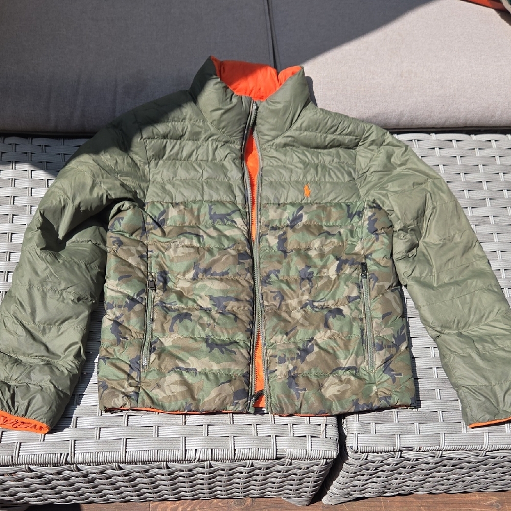 Ralph Lauren P- Layer2 Reversible Winter Jacket, Puffer  Boys 10-12
